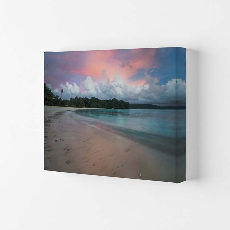 Champagne Sunrise by Karsten Wrobel - Print on Canvas, Wrapped Canvas, 21cm H x 29.7cm W x 4cm D