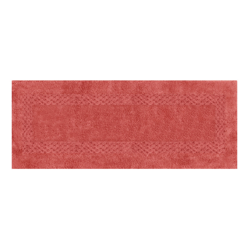 Tapis pour salle de bain Antigona, l 21 po x L 54 po, Corail