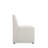 Anna Modern Vegan Leather Upholstered Solid Wood Parsons Chair in Stone Gray-371094443