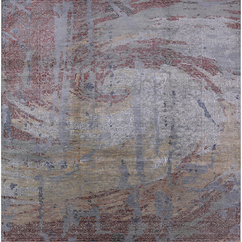 Oriental Indoor Rug, Square 7'