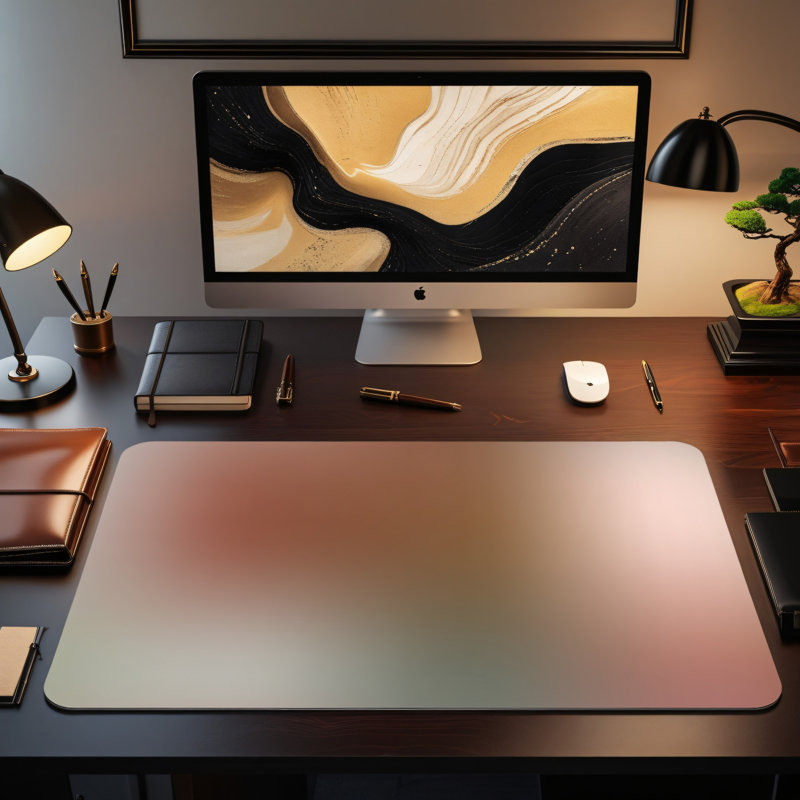 Polyester Desk Pad, 14.4x12.1
