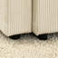 Beige pour la détente - Tissu doux, structure stable créant une ambiance paisible dans un revêtement en velours côtelé, rembourrage en mousse confortable et pratique