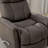 Global Home Swivel Glider Recliner With Manual Adjustable Headrest & Footrest In Faux Leather For Ultimate Comfort And Style-1499410362