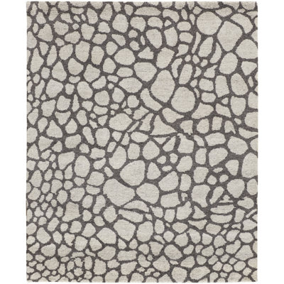 Belden Transitional Abstract, Ivory/Gray Area Rug