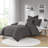 Brooklyn Cotton Jacquard Duvet Cover Set with Euro Shams and Throw Pillows-1154832422-1154832446