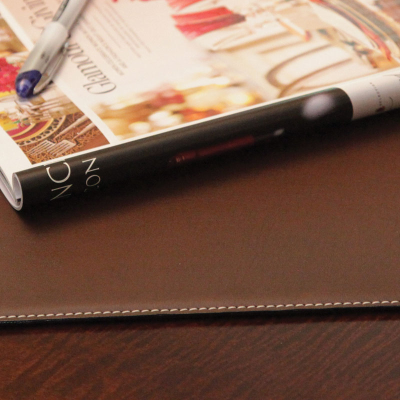 Brown Faux Leather 17 x 12 Rectangular Placemat