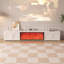 Foyer en bois manufacturé beige-137800264