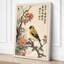 Bird Among Peonies Japandi - Wrapped Canvas-177366492-177366493