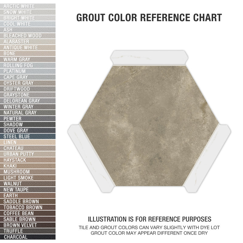 Marcotto 8.63 in. x 9.88 in. Glazed Porcelain Tile