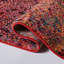 Tapis rouge / orange à motif abstrait Vincenzo-433424137