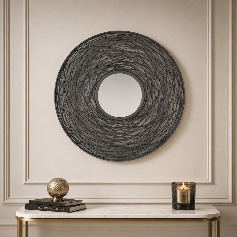 Audree Metal Flat Wall Mirror