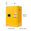 Flammable Cabinet, 23.2 x 18.1 x 35.4 Inch, 13 Gallon Flammable Storage Cabinet with Adjustable Shelf, Cold-Rolled and Galvanized Steel Fire Cabinets, for Commercial Industrial Home Use, Yellow