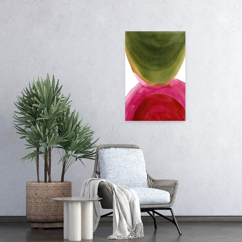 Art contemporain contemporain abstrait coloré et audacieux, H 24 po x l 16 po
