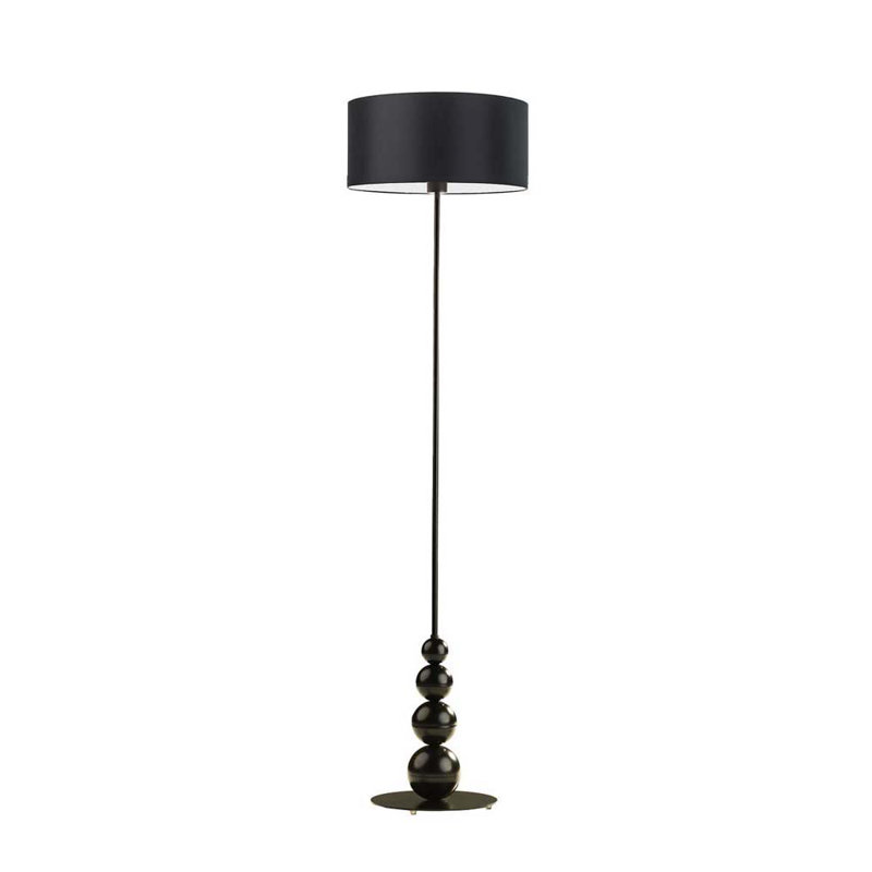 Fahey 166 H cm Traditional Floor Lamp, Black, Black