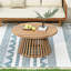 Table basse d'extérieur en bois pour patio-1073801296