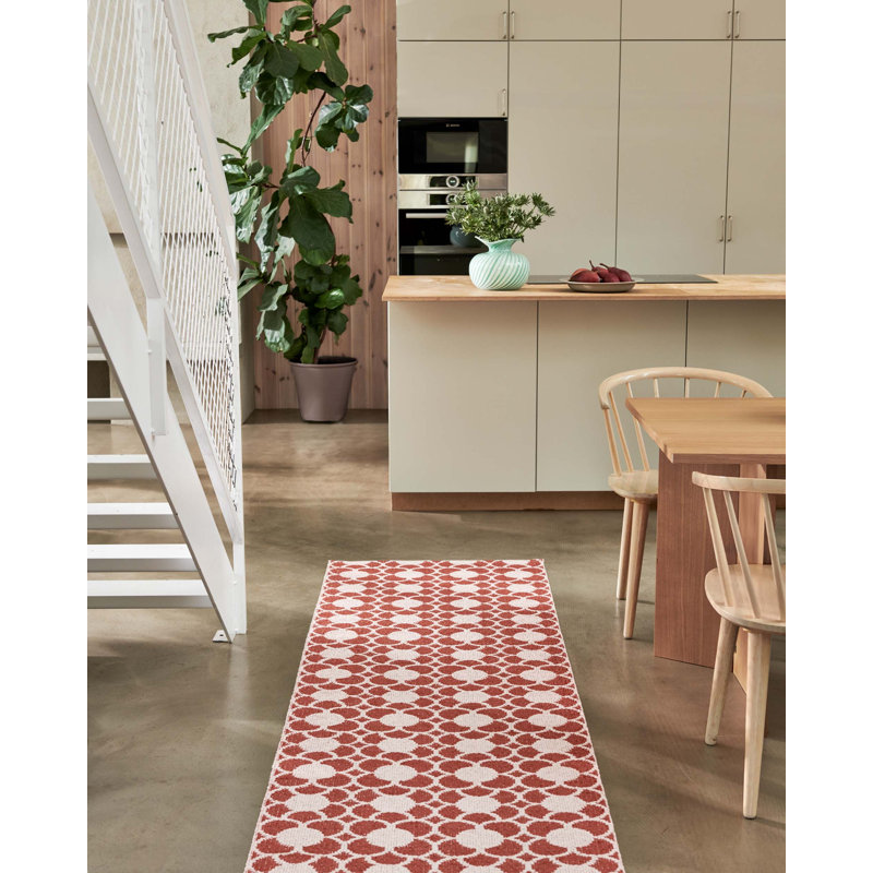 Rug ANYA Oregano 2.25 X 6.5 Ft, Brick, Runner 2'3" x 9'10"