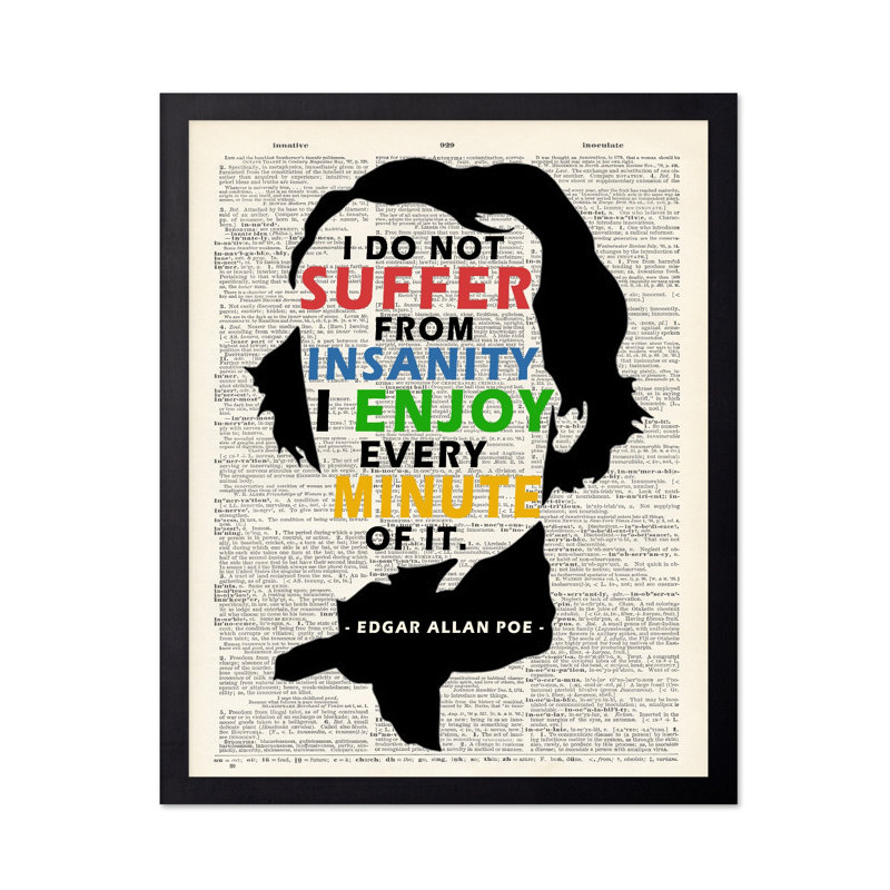 Je ne souffre pas de folie, Unframed, Affiche, H 11 po x l 14 po