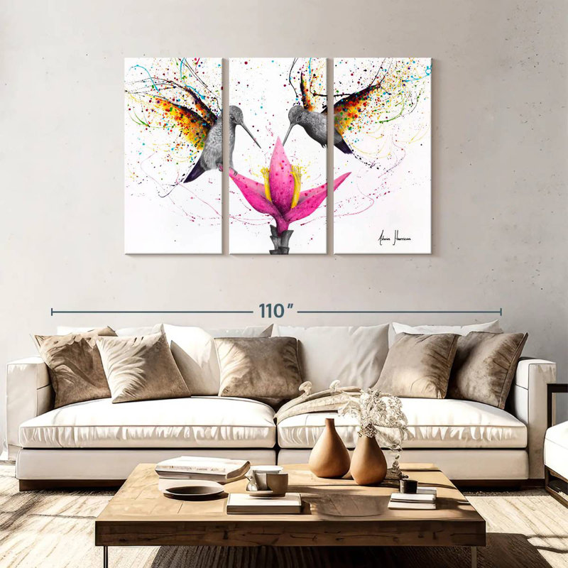 Friendship Hummingbirds, H 48 po x l 74 po
