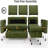 81" Convertible L Shaped Couch Sofa Sleeper With Reversible Chaise With Storage And Side Pockets-649564526