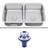 31.25'' L Double Bowl Stainless Steel Kitchen Sink-36902320