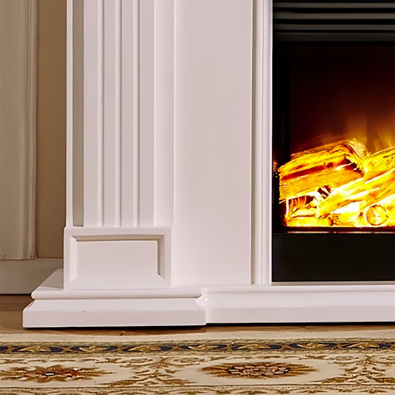 American electric fireplace decor, White