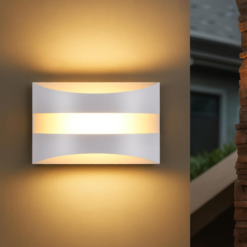 LED Flush Mounted Sconce, White
