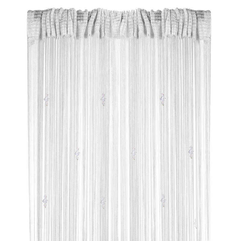 Pikus Semi Sheer Single Panel, White
