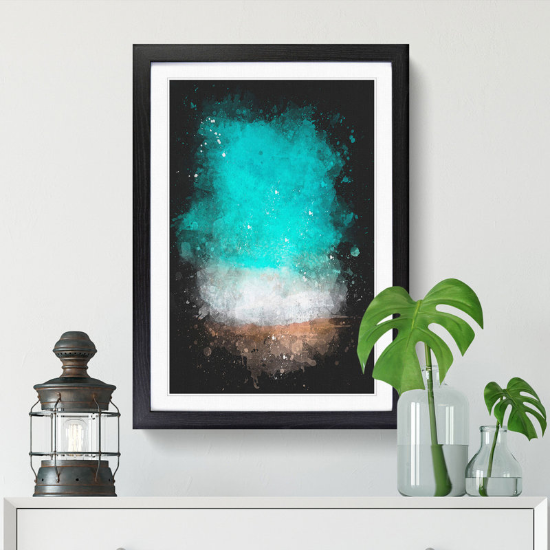 Sydney Australia Beach - Framed Print, 33cm H x 24cm W x 2cm D, Black Framed