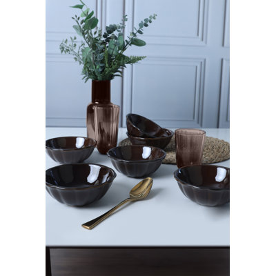 Lark Manor Fredson 100% CERAMIC STONEWARE Salad Bowl