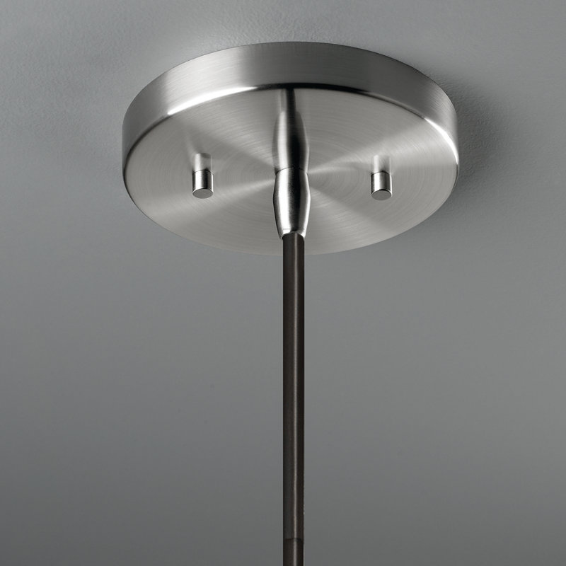Luminaire suspendu à 1 lumière Leni, Étain martelé, Nickel brossé