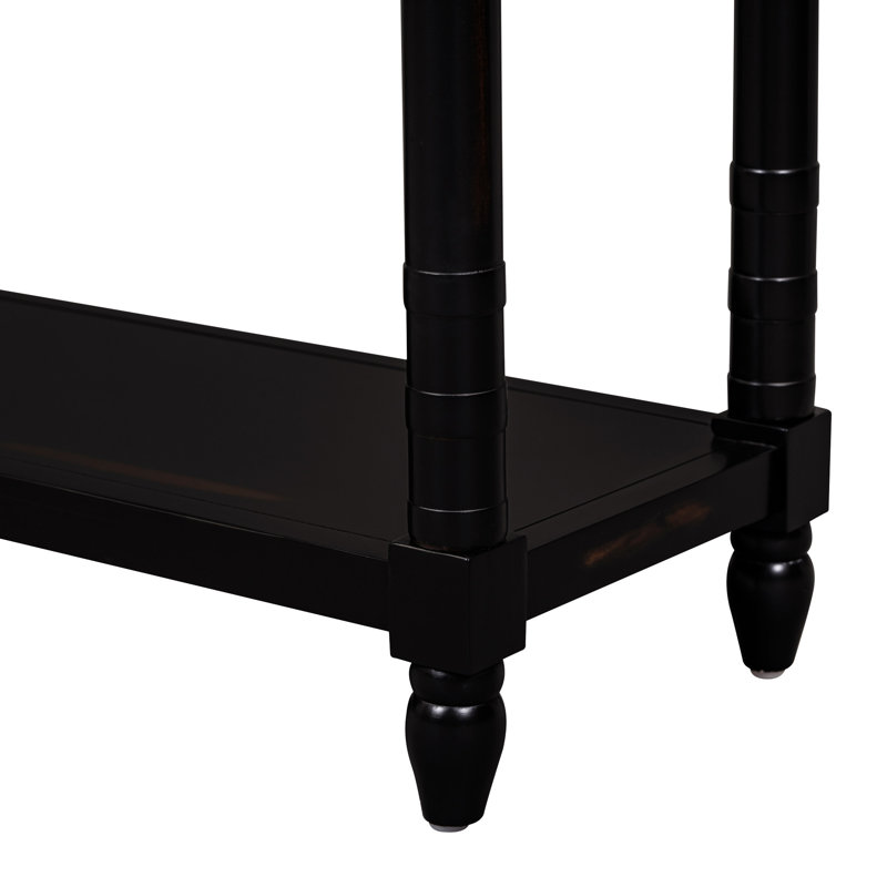 Console Table Sofa Table With Drawers For Entryway With Projecting Drawers And Long Shelf, Espresso, Espresso