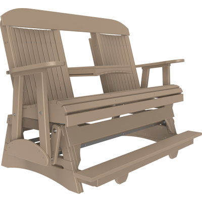 Banc d'extérieur coulissant en polywood
