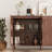 4 - Ripple Door Sideboard, Storage Cabinet With Feet-439189960