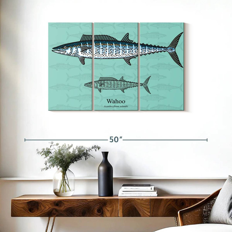 Brampt Wahoo Fish, 24" H x 38" W