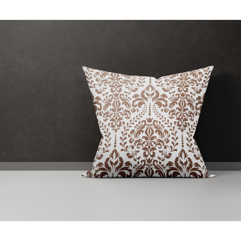  Housse et insert de coussin en coton Adeline, L 19 po x H 19 po, Taupe