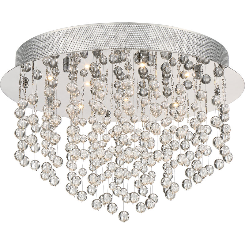 Plafonnier encastré à DEL 22 lumières Heiderose, H 11 po x l 15,75 po x P 15,75 po