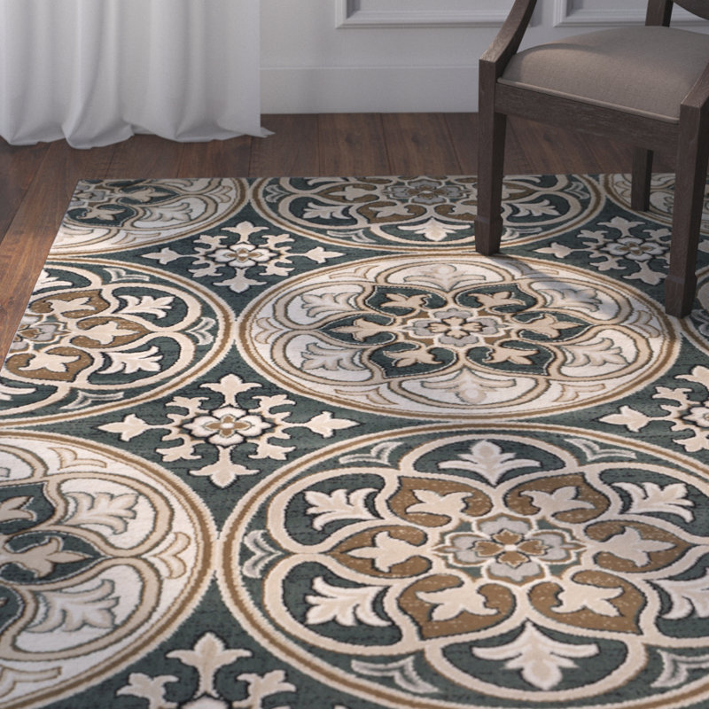 Tapis à motif géométrique Klose Performance, Rectangle 9 pi x 12 pi