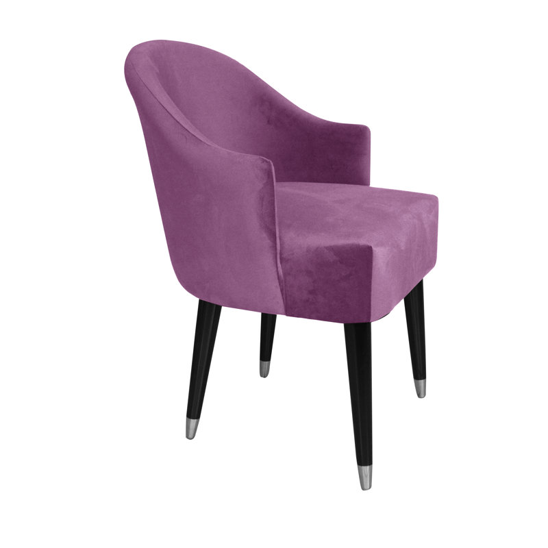 Emi Upholstered Barrel Chair, Violet