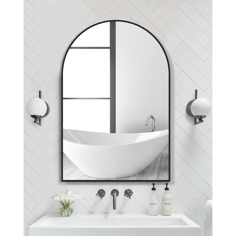 Desiderata Aluminium Mirror, Black