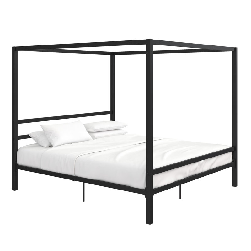Mifflinville Canopy Bed, King, Black
