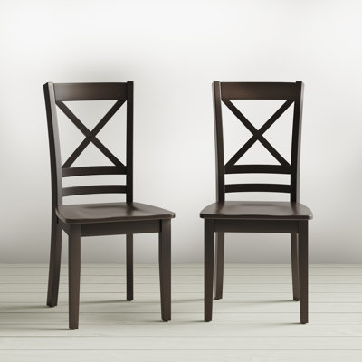 Chaise d'appoint en bois massif Brinson