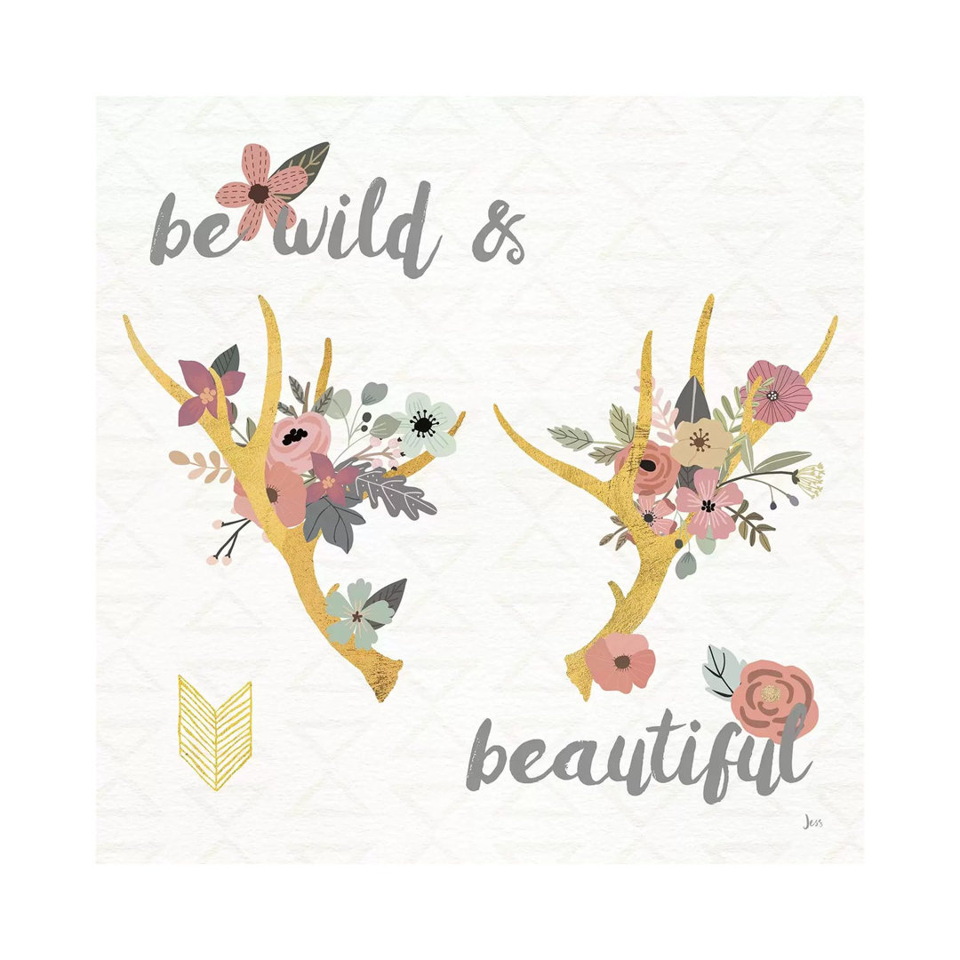 Boho Beauty I Pastel by Jess Aiken - Wrapped Canvas Painting