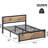 Bed Frame With Headboard And Footboard, 14 Inch Bed Platform No Box Spring Needed-14511533-14511520