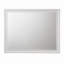 Miroir moderne en bois de 41 po x 31 po, structure en bois d'hévéa durable, conception non biseautée, minimaliste et polyvalente