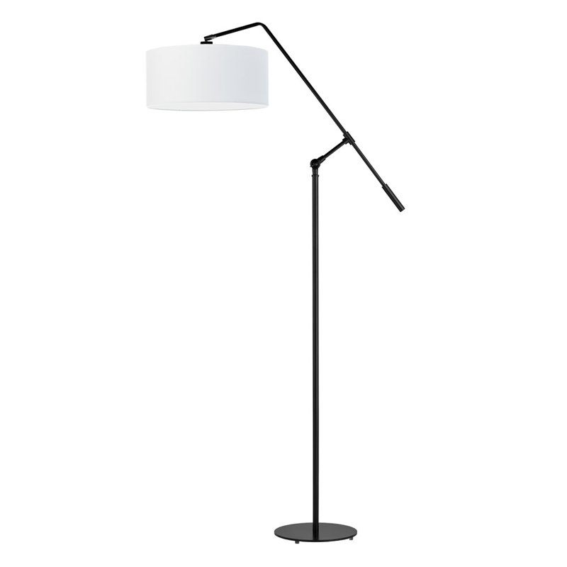 Hanskarl 170cm Reading Floor Lamp, Black, White