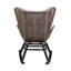 Chaise berçante d'extérieur en bois massif avec coussins Cabane-304779379