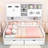 Wooden Daybed with Shelves and 2 Drawers-1443420128-1443420143