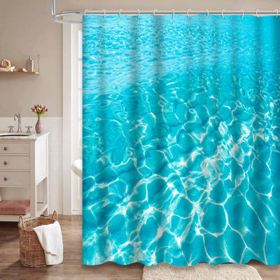 Blue Turquoise Water Beach Ocean Calm Sand avec 12 crochets