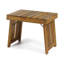 Table d'appoint en bois pliable avec lattes, l 21,25 po x P 13,91 po x H 15,89 po