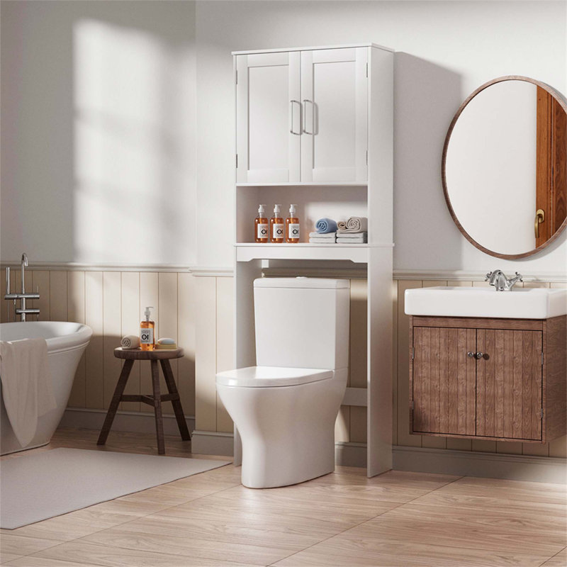 Free Standing Toilet Storage Shelf Space Saver